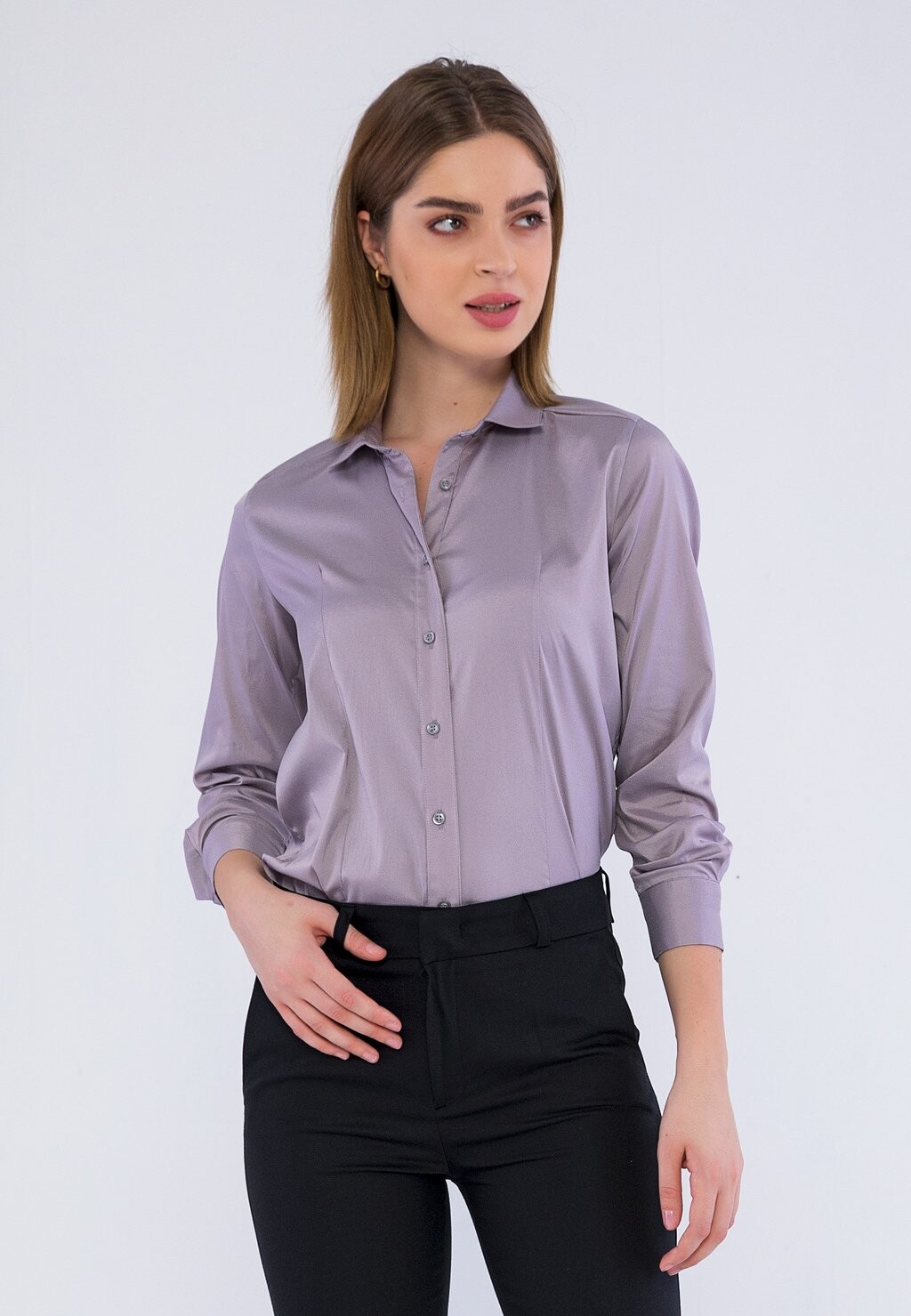 

Блузка-рубашка Basics and More, цвет light grey