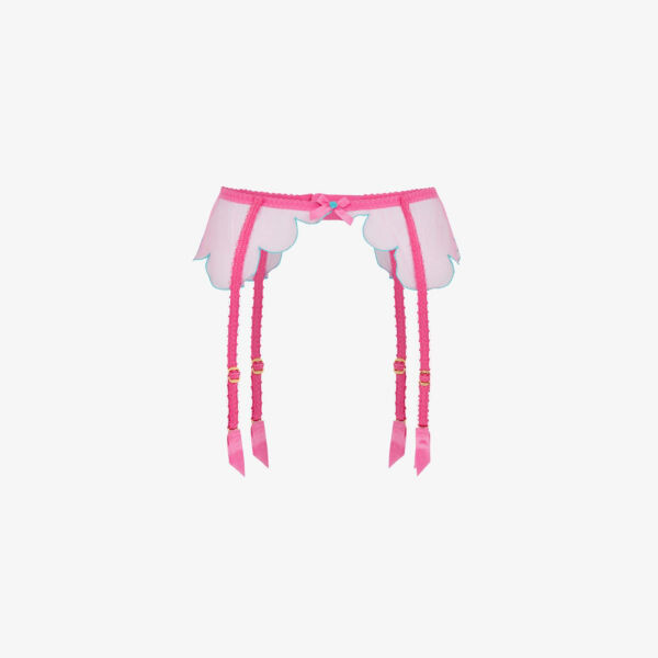 

Полупрозрачные сетчатые подтяжки Lorna Agent Provocateur, розовый