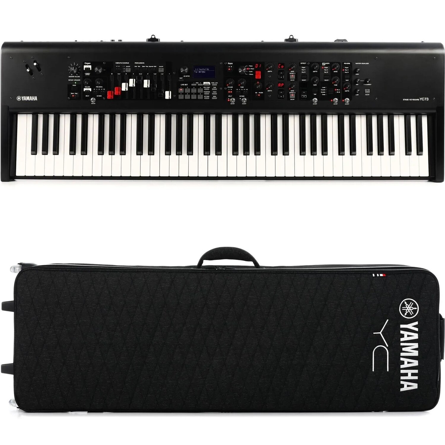 

73-клавишная сценическая клавиатура Yamaha YC73 в мягком футляре