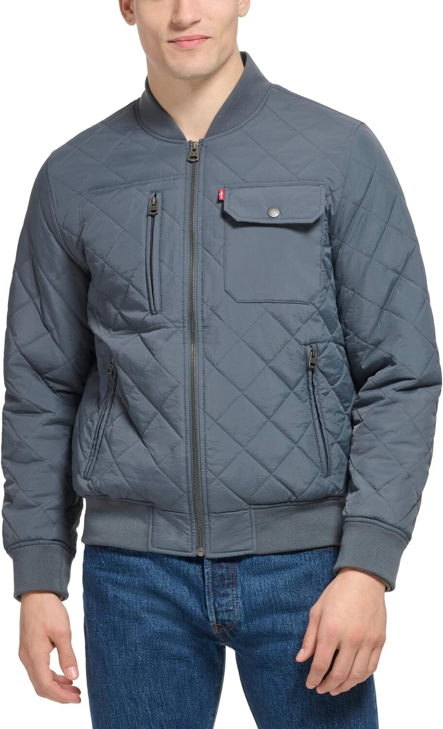 

Куртка Diamond Quilted Bomber Levi's, цвет Indigo