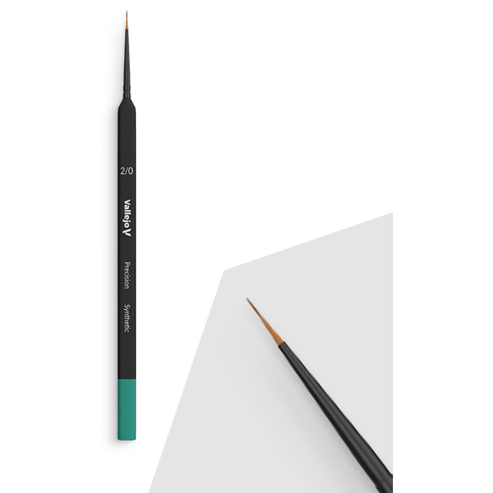 

Аксессуары Vallejo Synthetic Precision Brush: Triangular Size 2/0