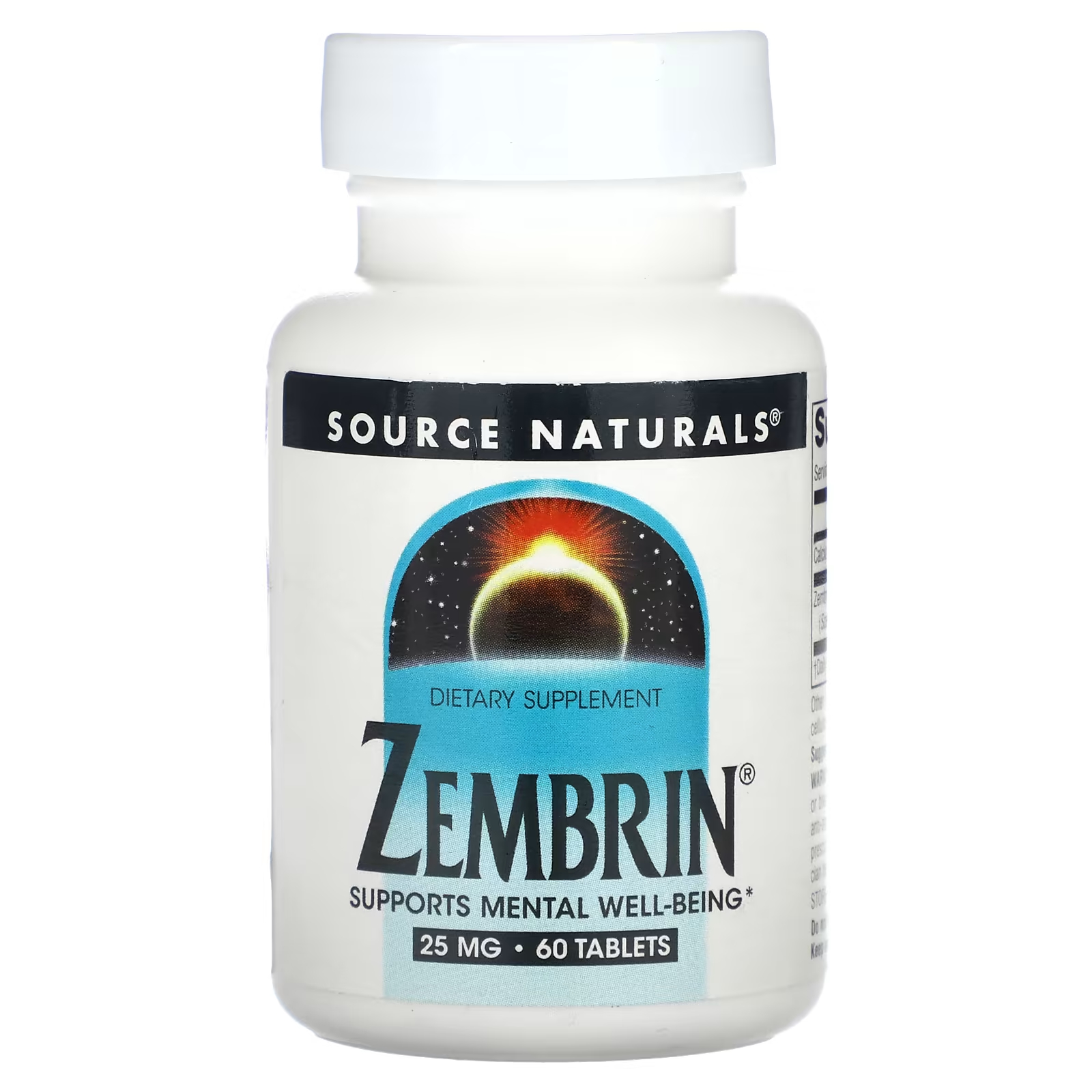 Зембрин Source Naturals 25 мг, 60 таблеток source naturals железо 25 мг 250 таблеток