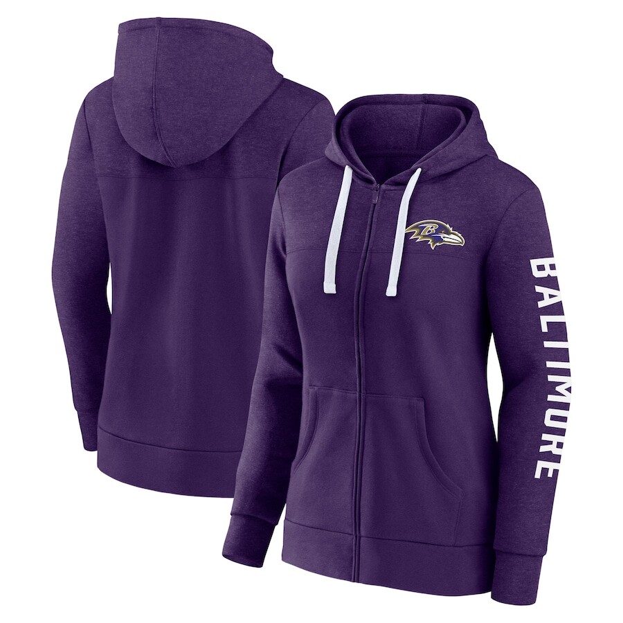 

Толстовка на молнии Fanatics Branded Baltimore Ravens, фиолетовый