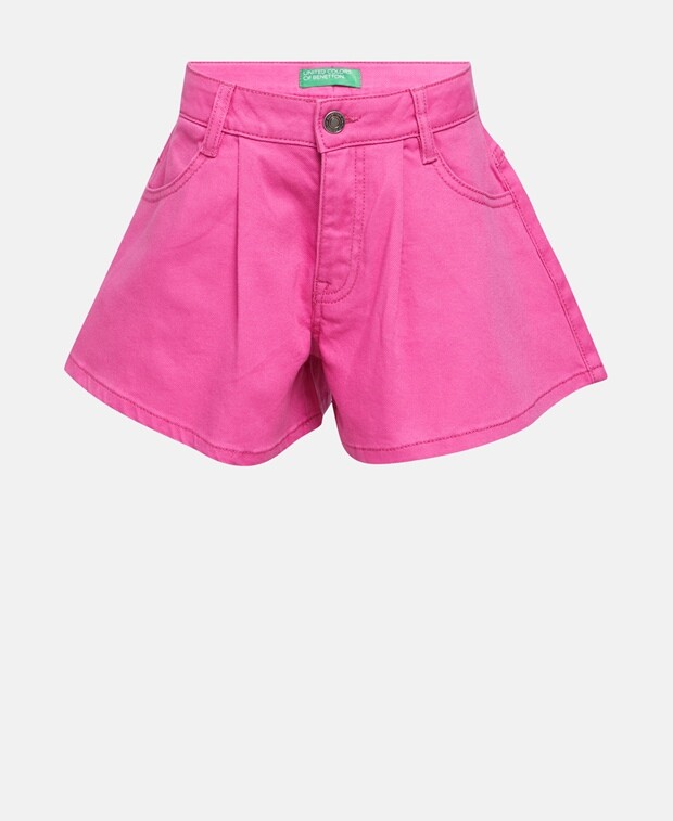 

Джинсовые шорты United Colors of Benetton, фуксия