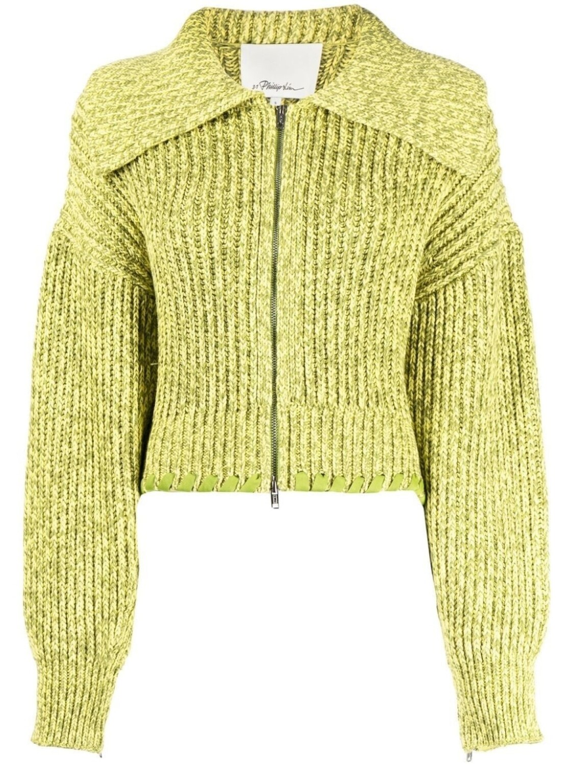 

Джемпер с широким воротником 3.1 Phillip Lim, зеленый