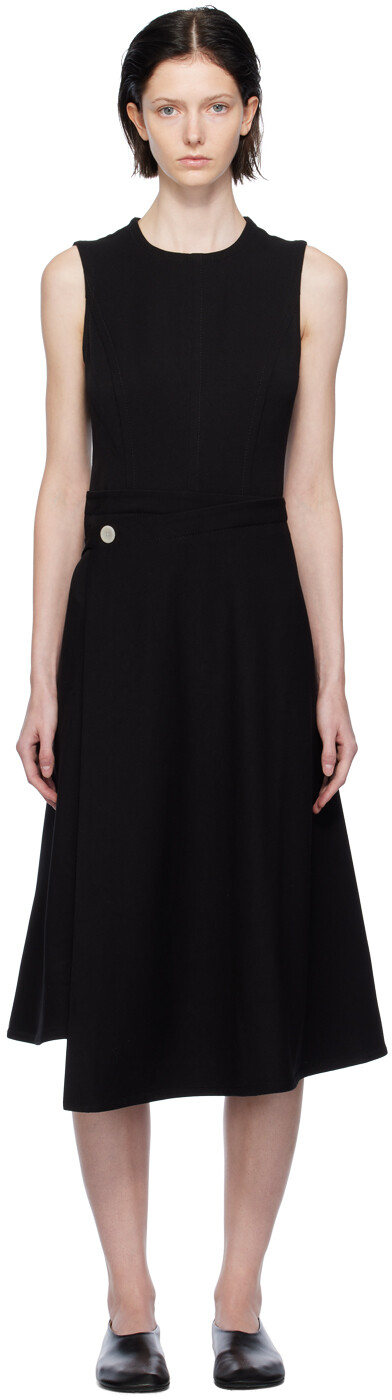 

Черное платье цвета плюща Proenza Schouler, Черный