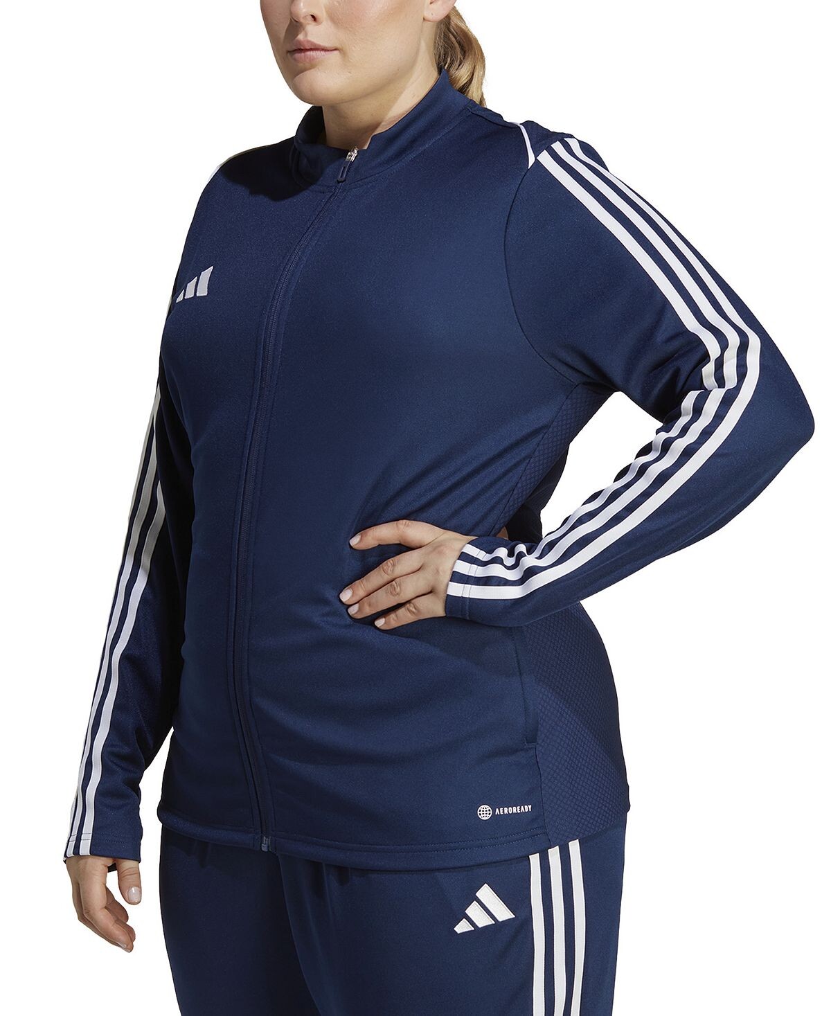 

Спортивная куртка на молнии Tiro 23 больших размеров adidas