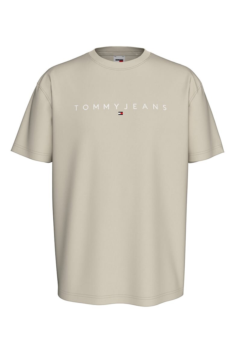 

Футболка с овальным вырезом и логотипом Tommy Jeans, коричневый