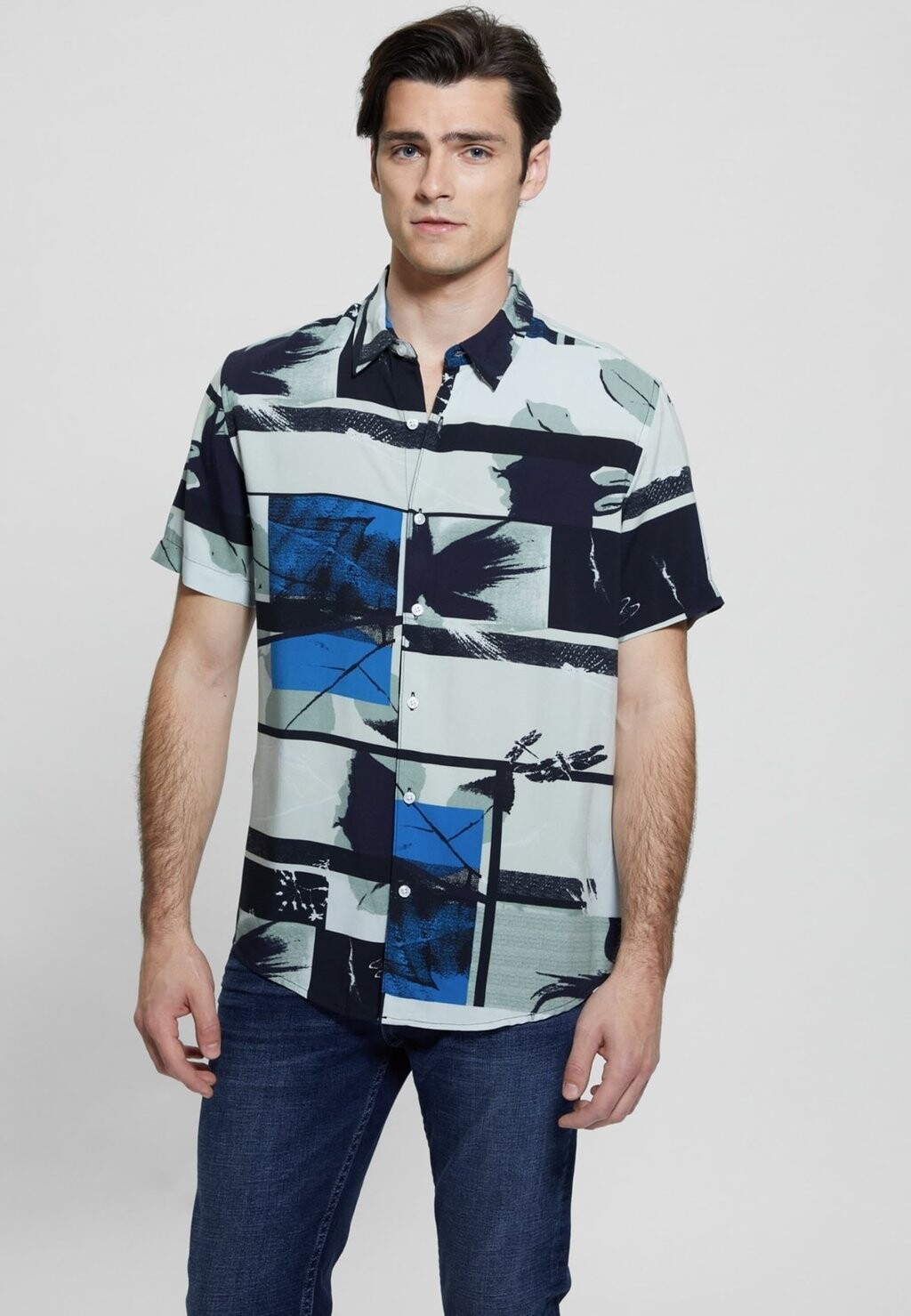 

Рубашка Guess, темно-синий