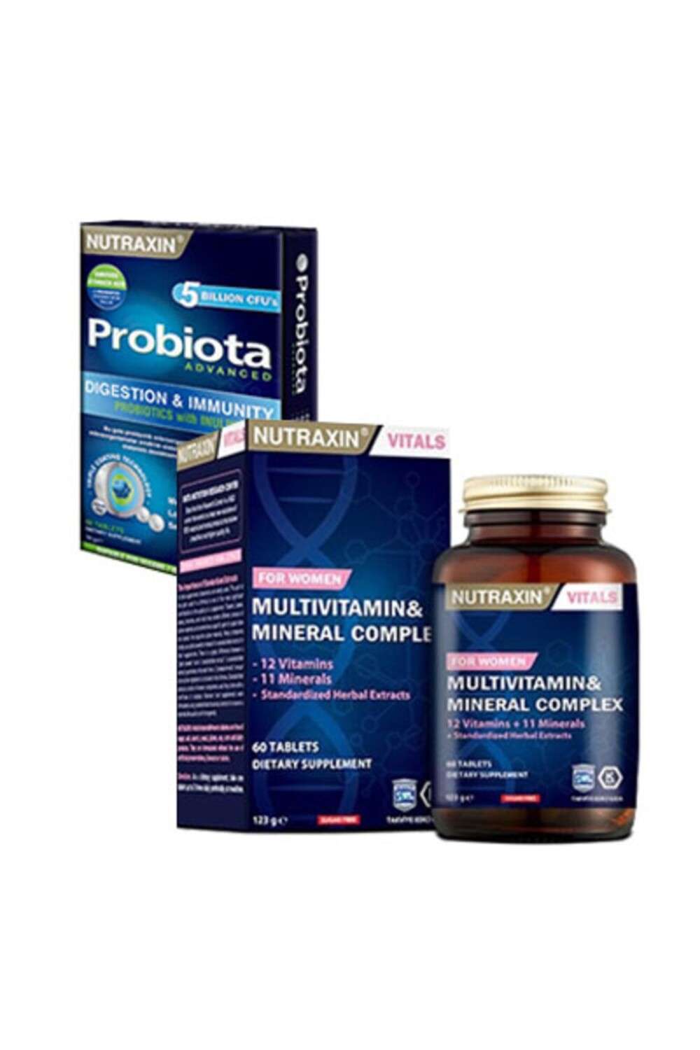 

Nutraxin Мультивитаминный комплекс для женщин и пробиота Advanced