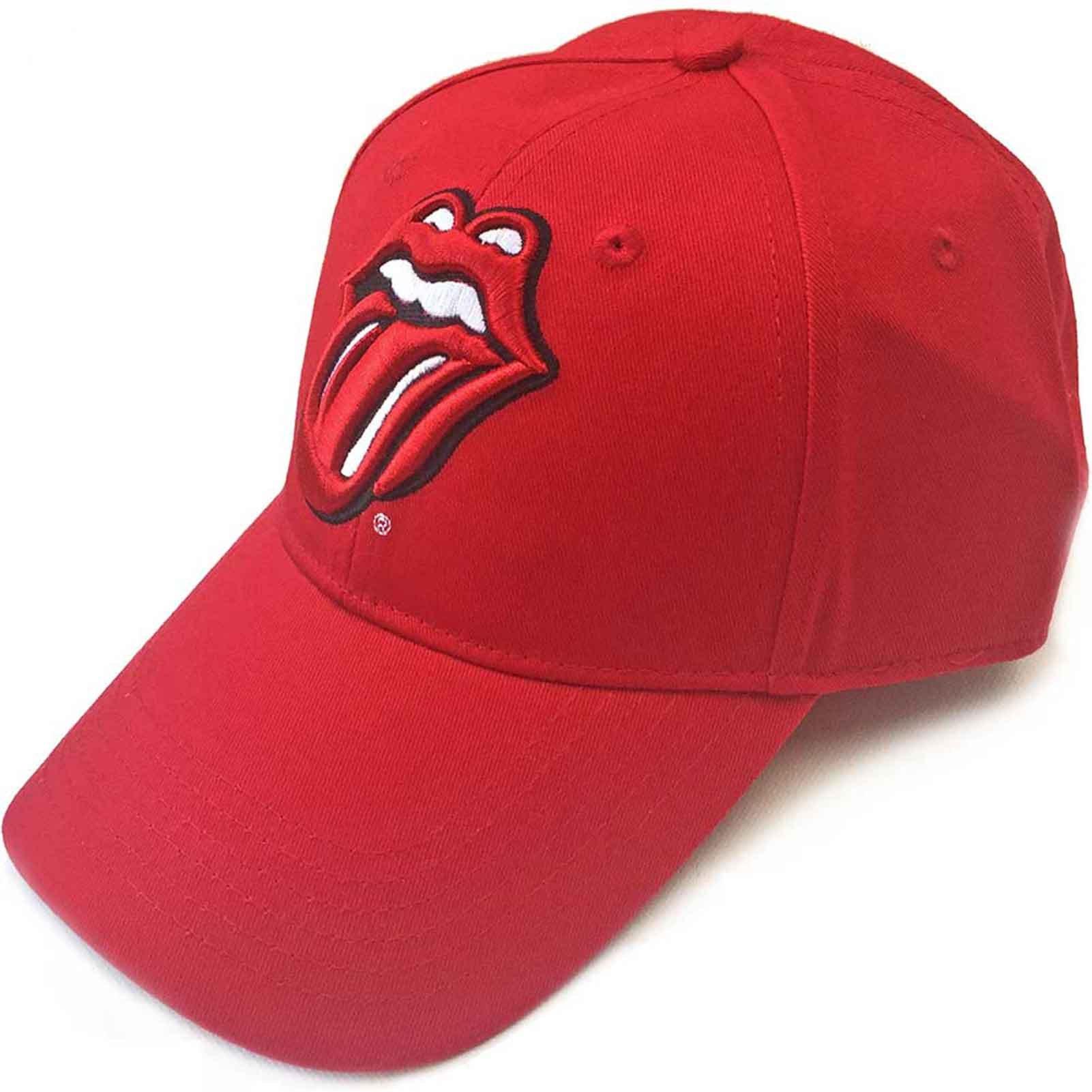цена Классическая бейсболка с логотипом и язычком на спине Rolling Stones, красный