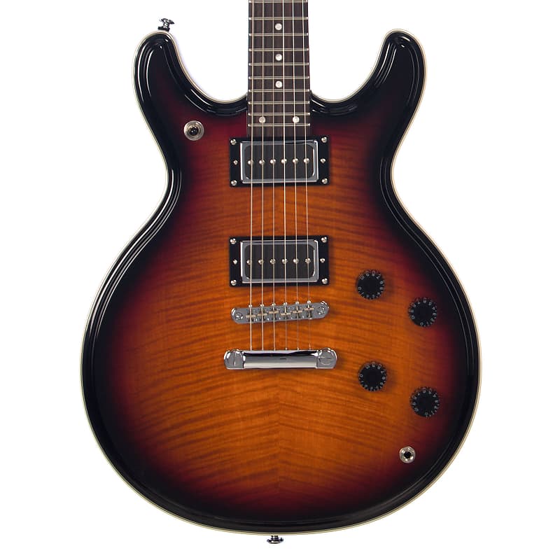 цена Электрогитара Eastwood Guitars Black Widow - FL Sunburst - Tone Chambered Electric Guitar - NEW!