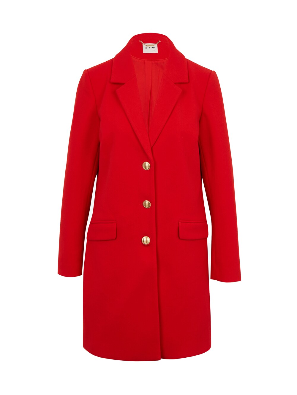 Межсезонное пальто Orsay, красный межсезонное пальто orsay светло серый