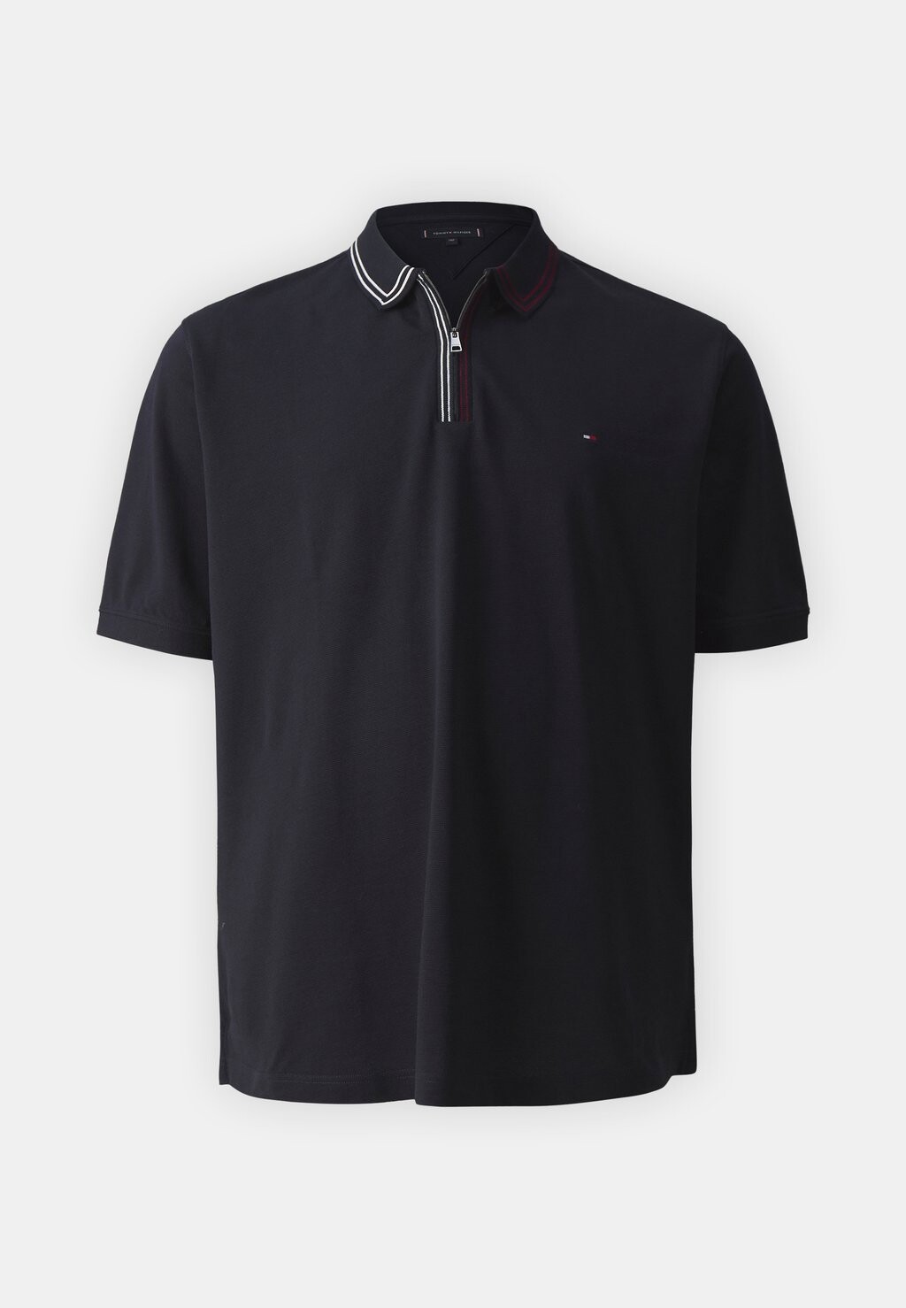 

Рубашка-поло Zip Plackt Tipng Tommy Hilfiger, темно-синий