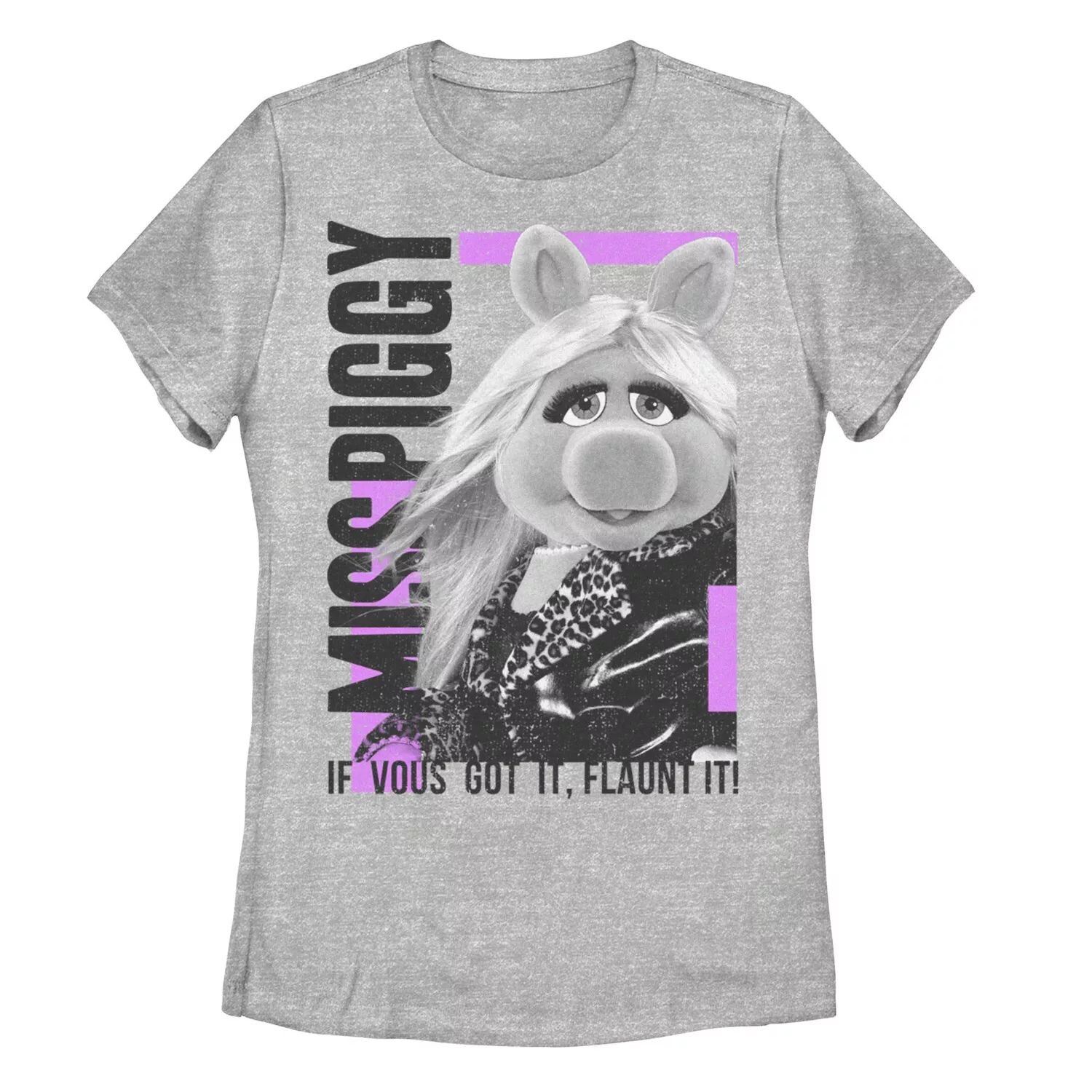 

Футболка с портретом и рисунком «Flaunt It» для юниоров «Маппеты» Miss Piggy Licensed Character