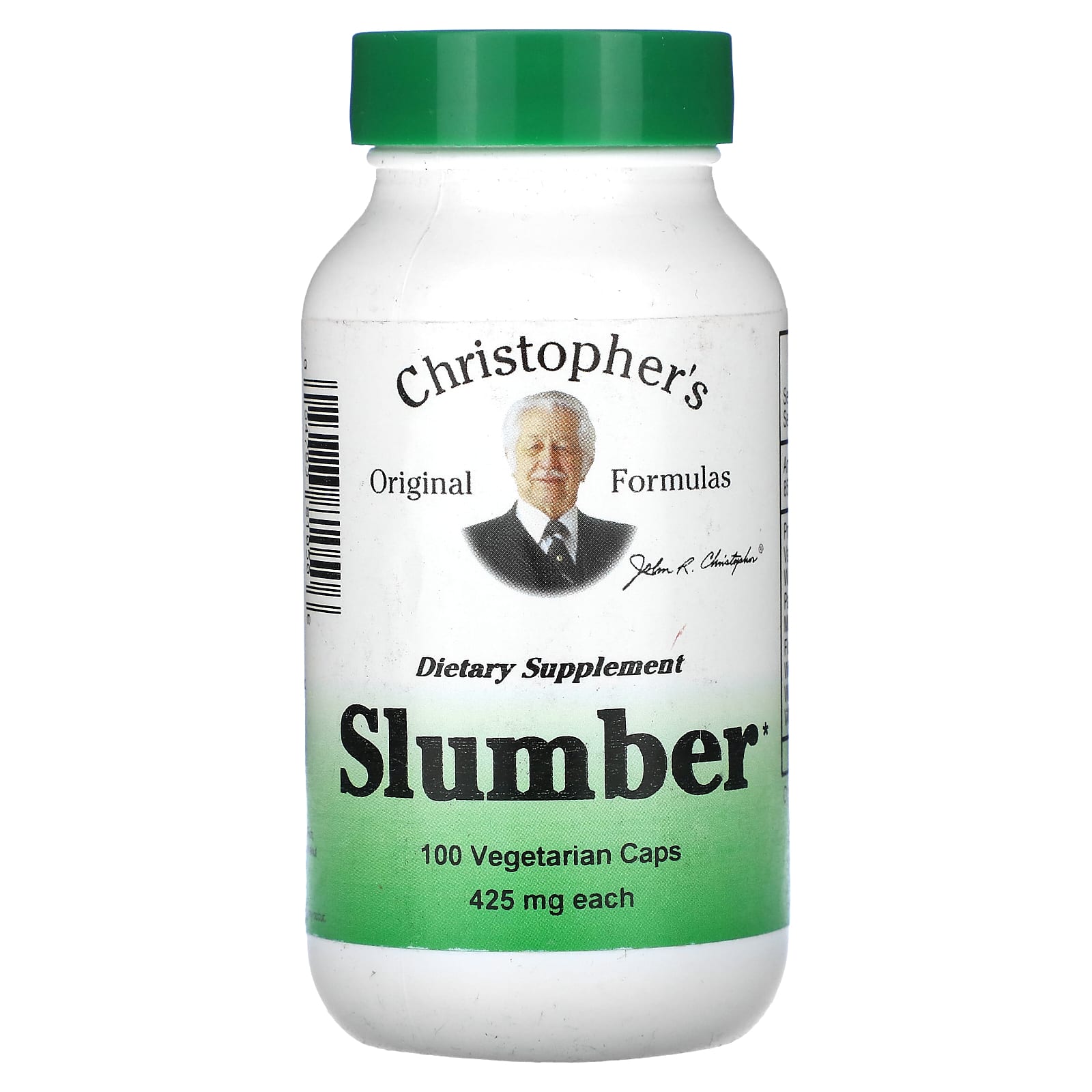 

Slumber, 425 мг, 100 вегетарианских капсул, Christopher's Original Formulas