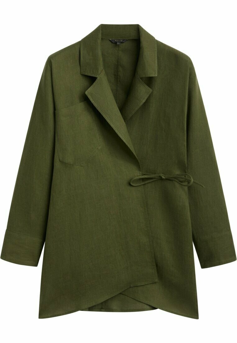 

Короткое пальто Massimo Dutti, зеленый