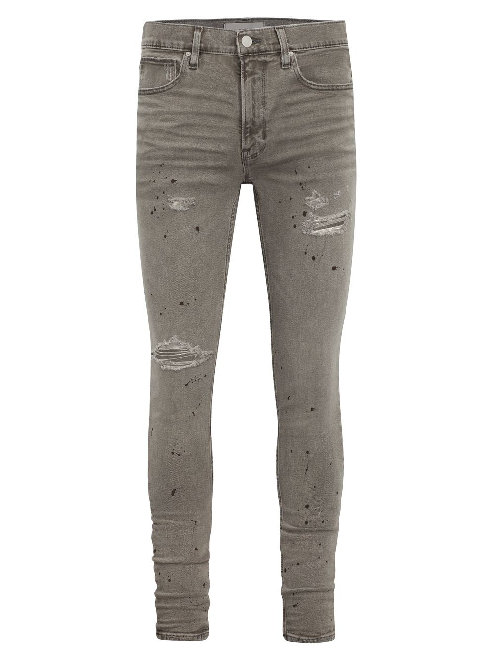 

Джинсы скинни Zack с эффектом потертости Hudson Jeans, серый
