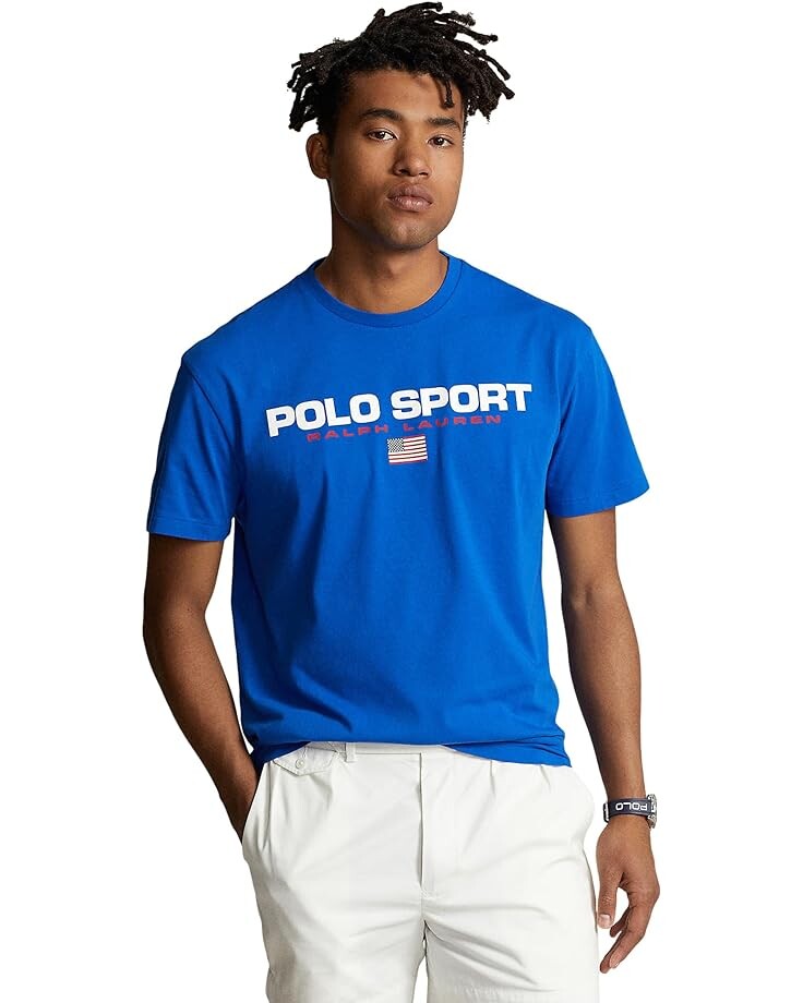 

Футболка Polo Ralph Lauren Classic Fit Polo Sport Jersey, синий
