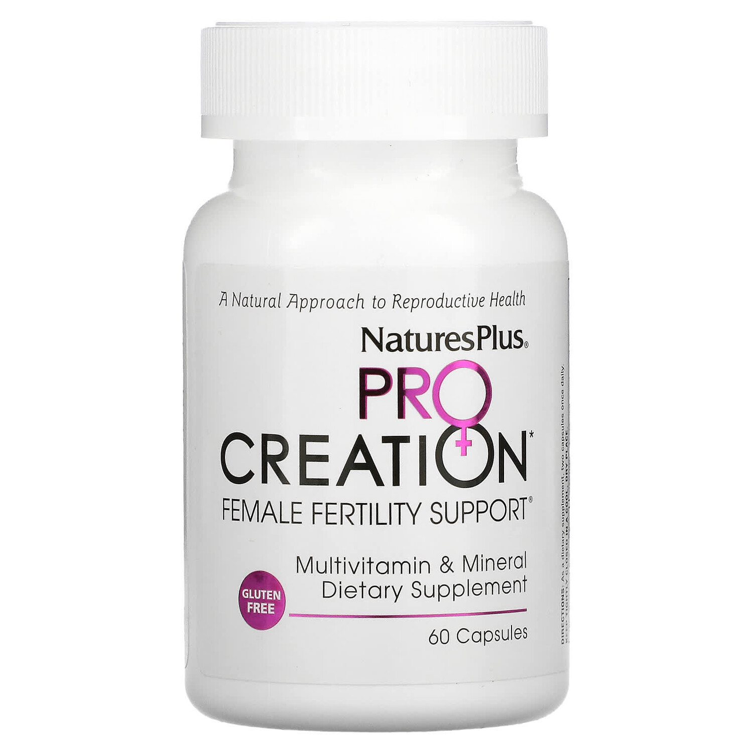 

ProCreation, Female Fertility Support, поддержка репродуктивной функции для женщин, 60 вегетарианских капсул, NaturesPlus