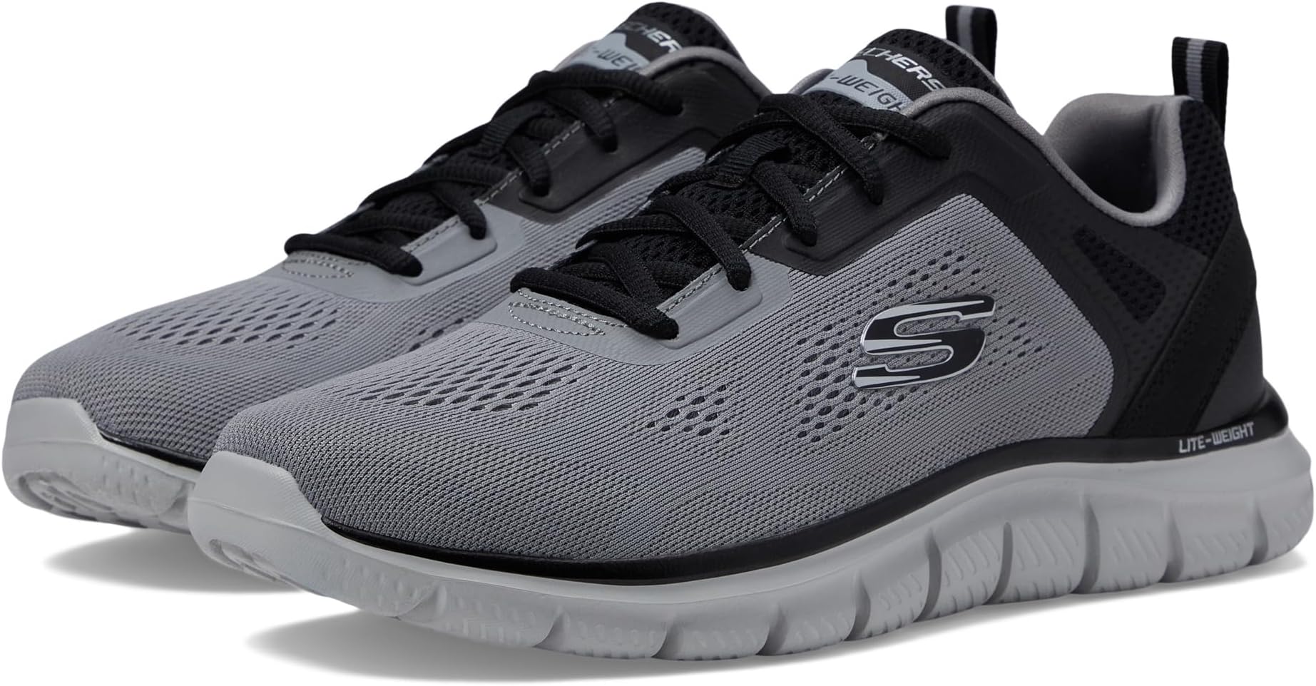 

Кроссовки Track Broader SKECHERS, серый/черный