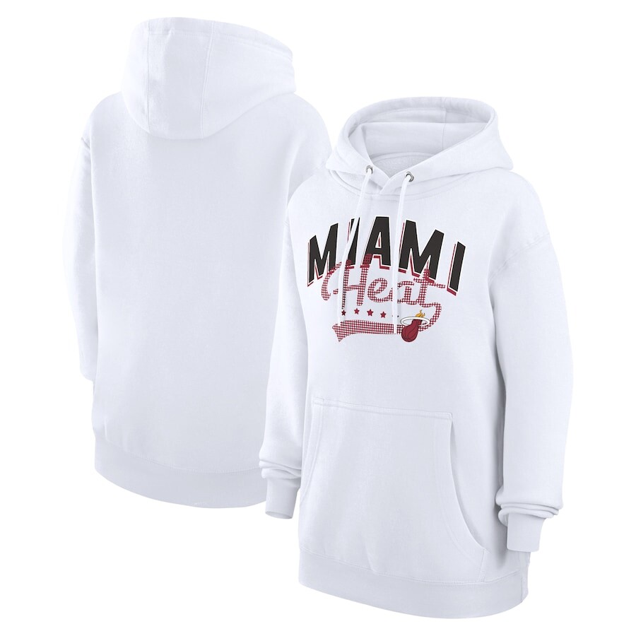 

Пуловер с капюшоном G-III 4Her by Carl Banks Miami Heat, белый