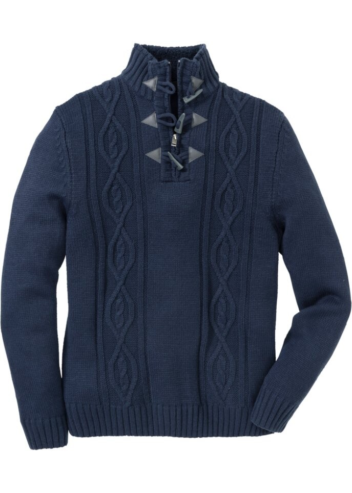 

Свитер косой вязки John Baner Jeanswear, синий