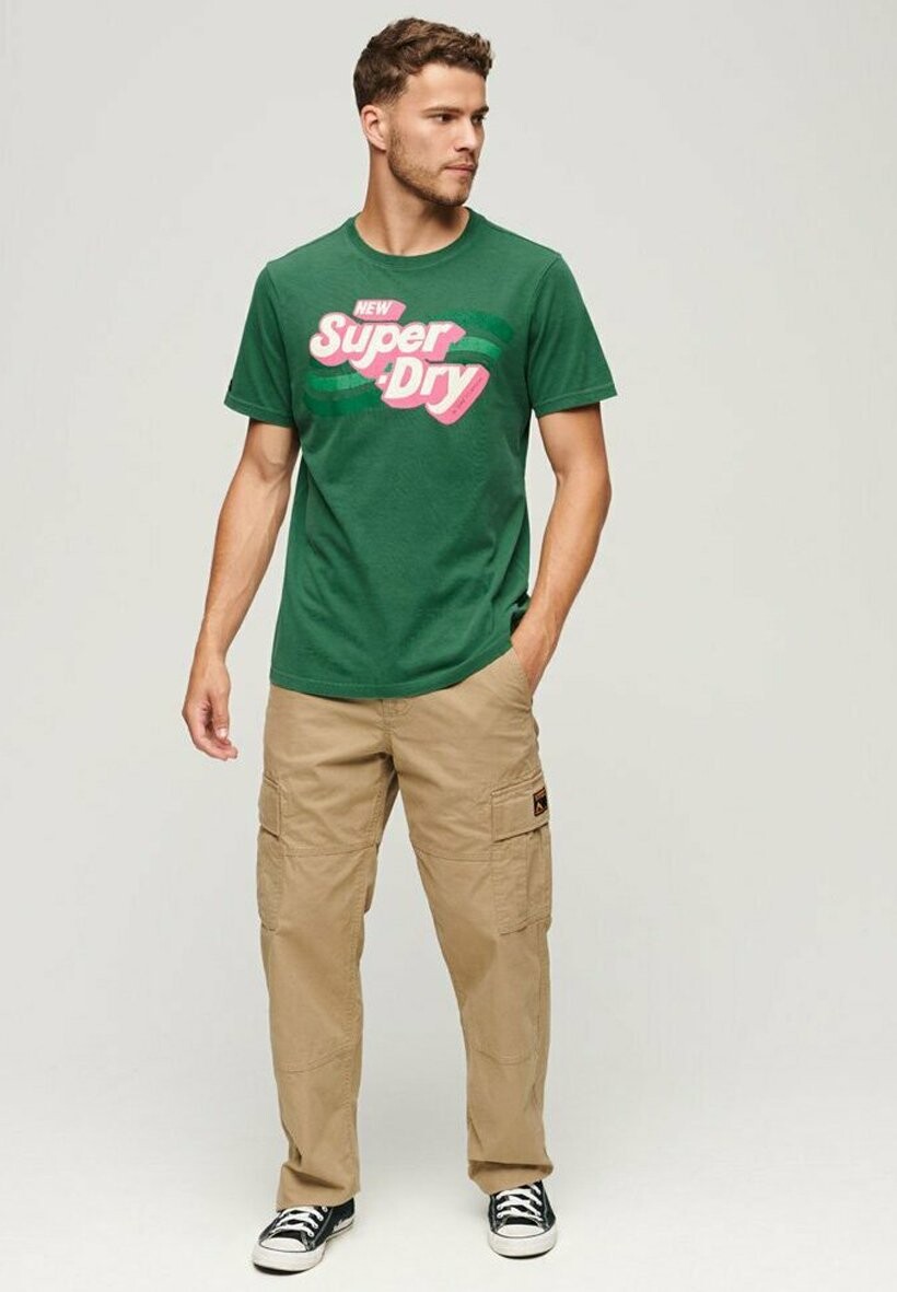 

Футболка с принтом COOPER 70S RETRO LOGO Superdry, зеленый