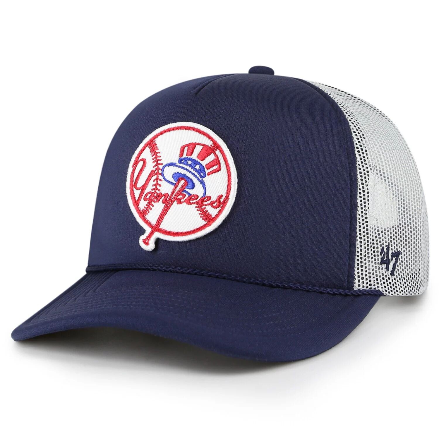 

Мужская темно-синяя кепка Trucker Snapback с логотипом New York Yankees '47