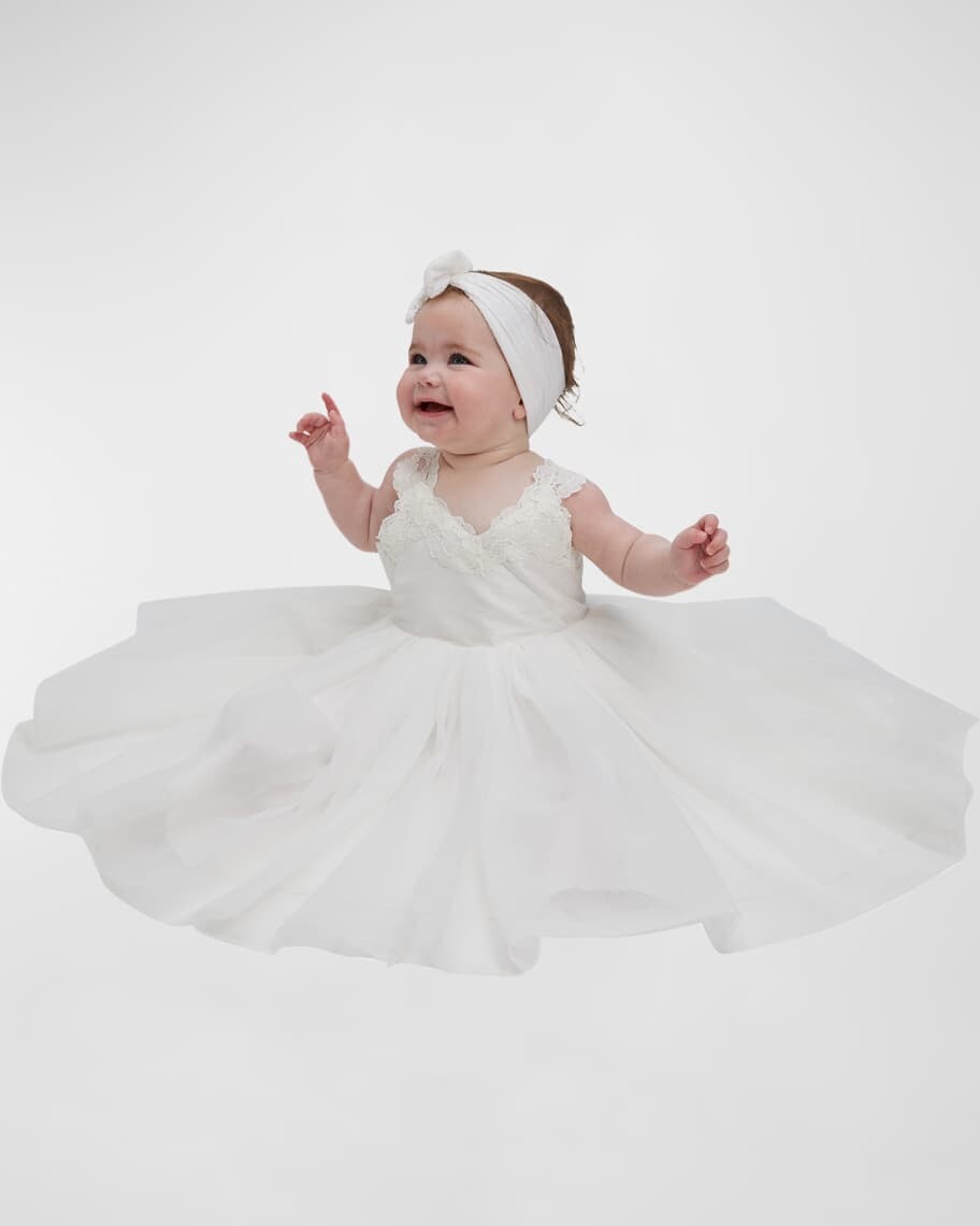 

Платье из тюля Mia Flower Girl для девочек, размер для новорожденных-18M Bardot Junior