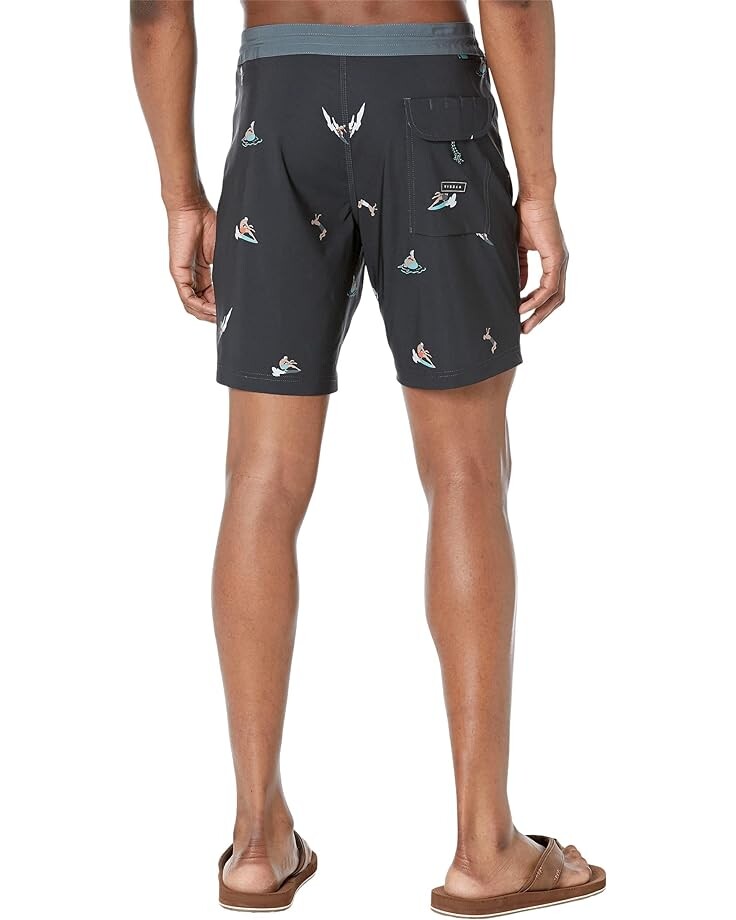 Шорты для плавания VISSLA Radical 17.5 Boardshorts, черный