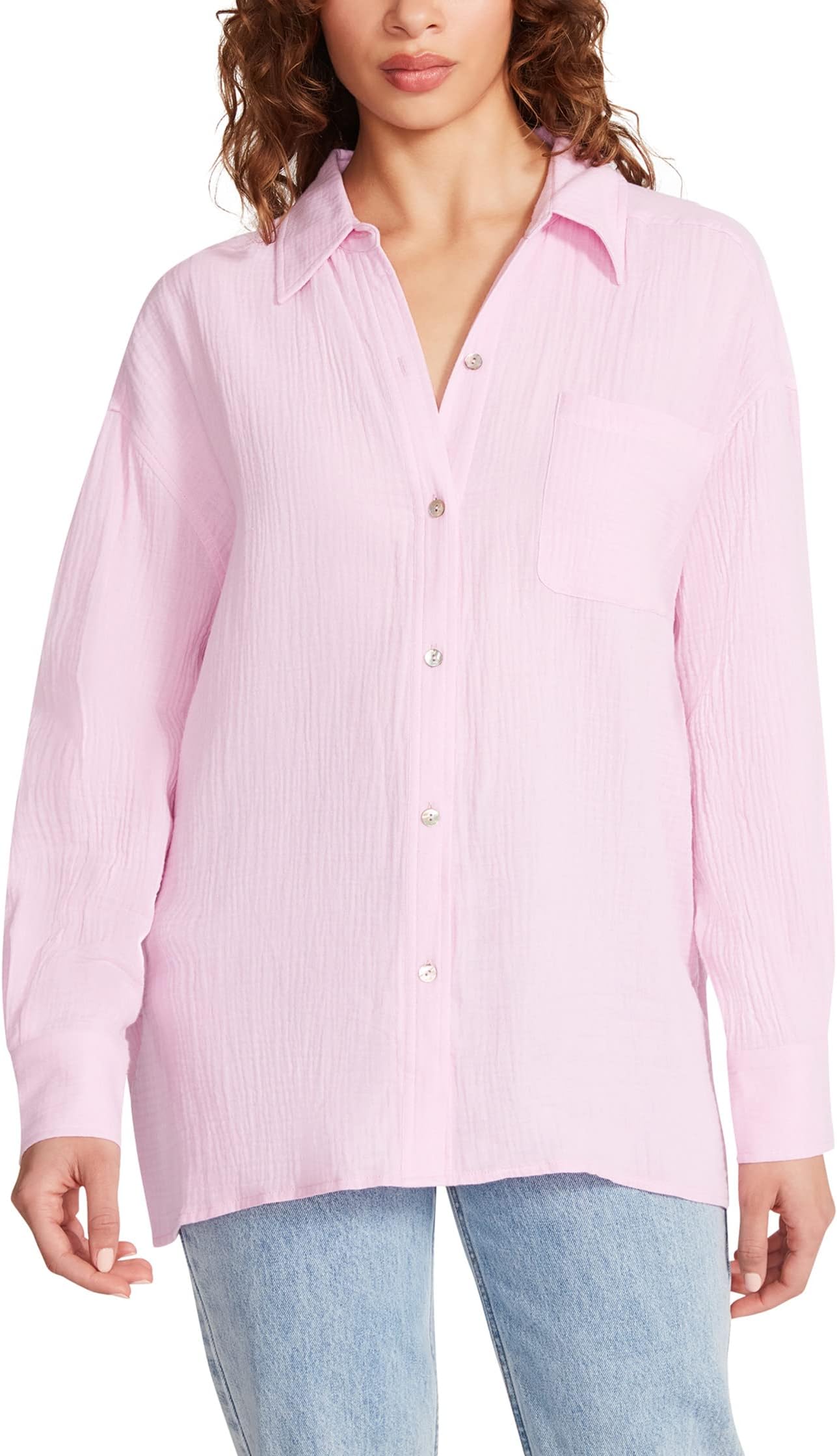 Рубашка Blanca Top Steve Madden, цвет Pink Tulle