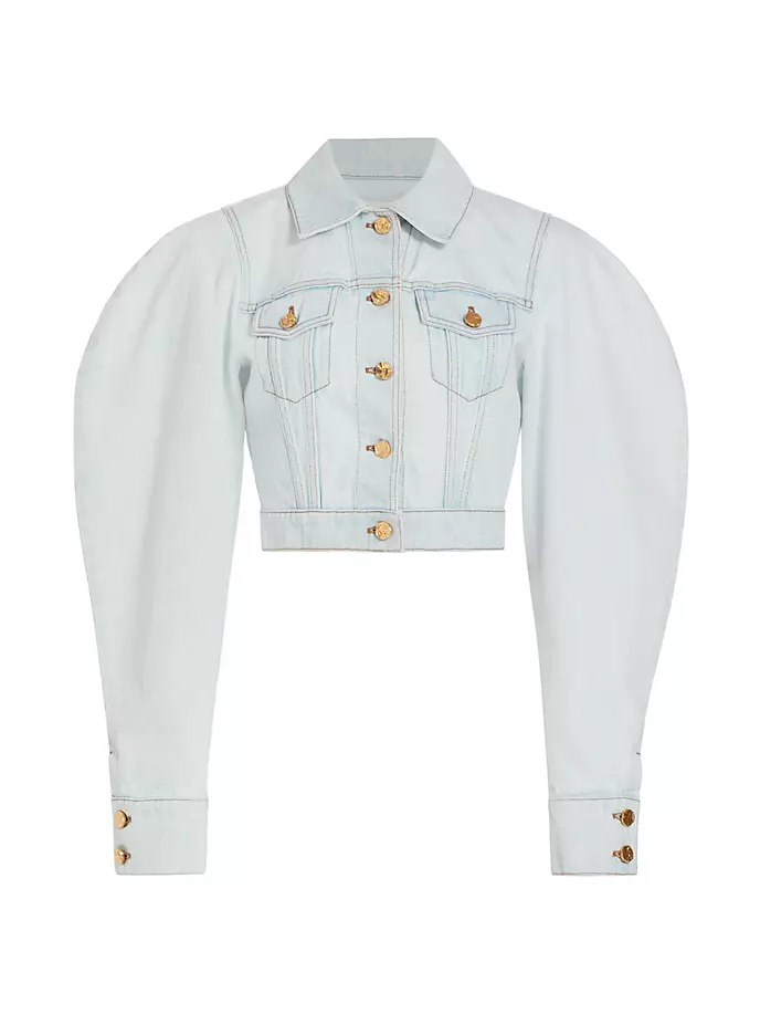 

Джинсовая куртка-кокон Trucker Nina Ricci, синий