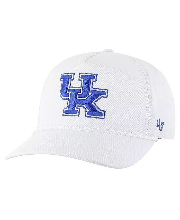 

Мужская белая регулируемая кепка Kentucky Wildcats с веревочным сцепным устройством '47 Brand, белый