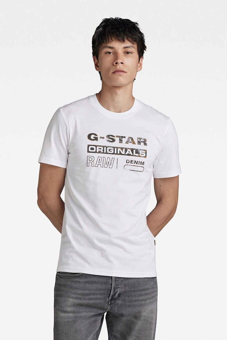 

Узкая футболка из органического хлопка G-Star Raw, белый