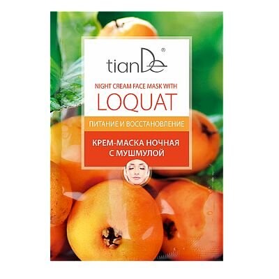 

Кремовая ночная маска для лица с мушмулой 18 г ТИАНДЕ, Tiande