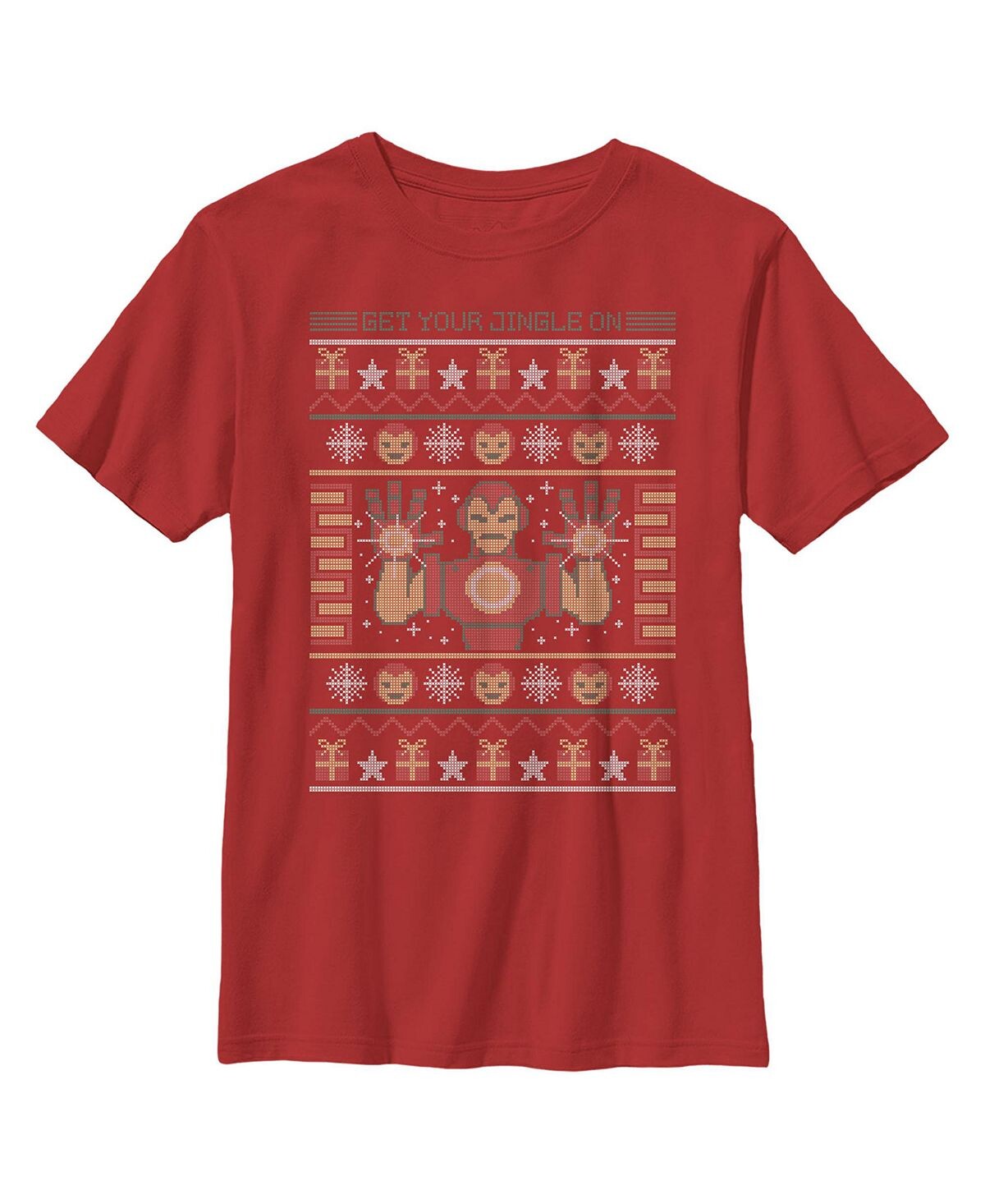

Детская футболка Ugly Christmas Iron Man для мальчика Marvel