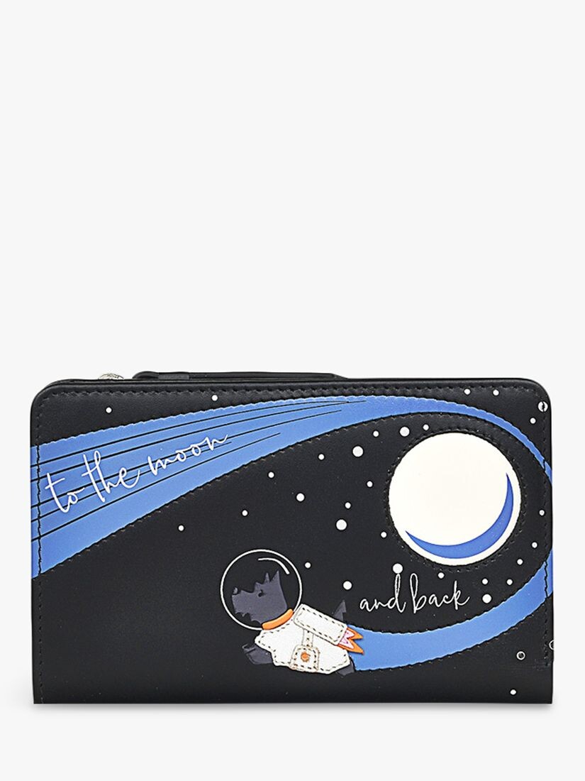 

Кожаный кошелек To The Moon And Back Again среднего размера, складывающийся в два раза Radley, черный/мульти