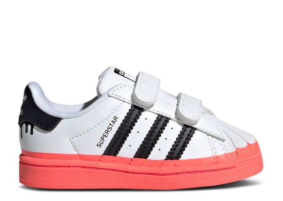 

Кроссовки adidas Superstar Infant 'Paint Drip - White Turbo', белый