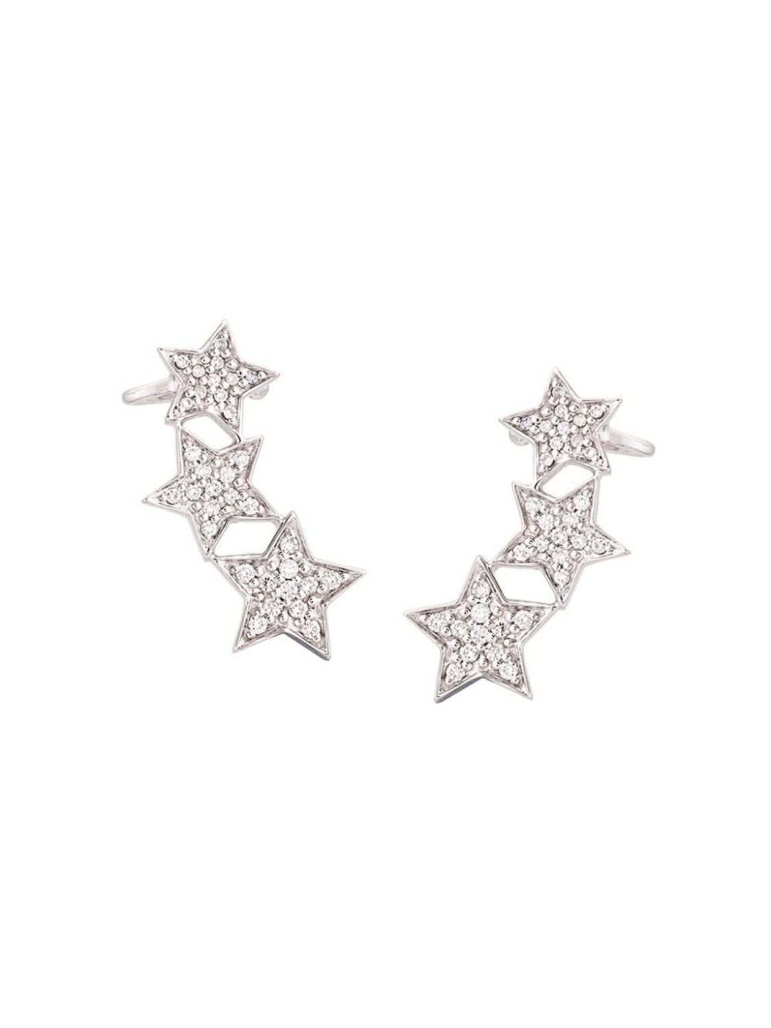

Серьги-каффы Stasia из белого золота с бриллиантами ALINKA, металлик
