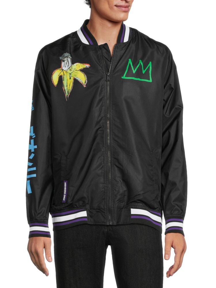 

Бомбер с графическим рисунком Basquiat x Members Only Members Only, черный
