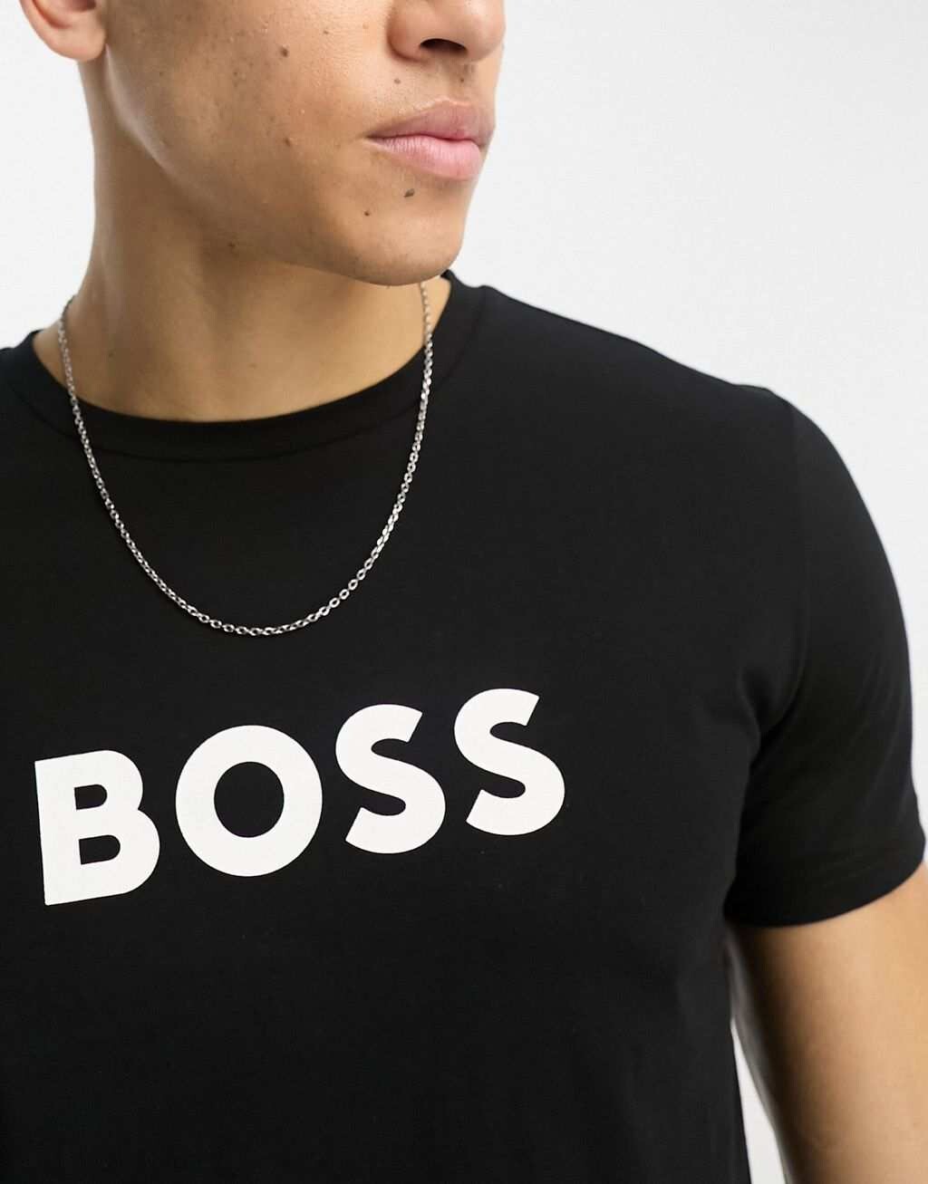 

Черная пляжная футболка с логотипом BOSS Bodywear - BLACK, Черный