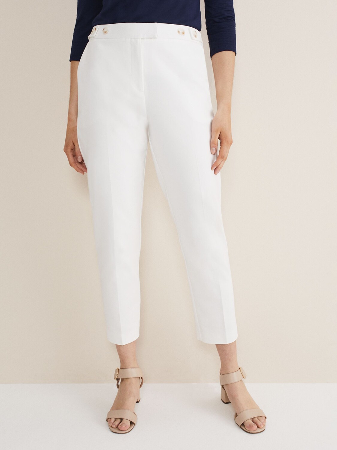 

Брюки Phase Eight Ulrica до щиколотки, белые, Белый