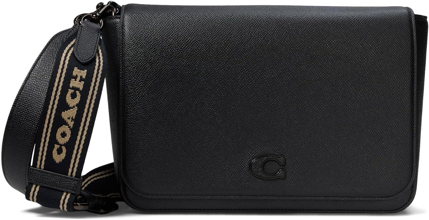 

Сумка Messenger in Cross Grain COACH, черный