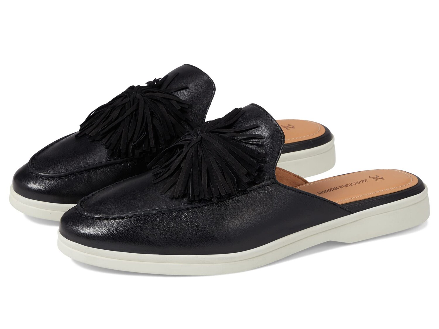 

Лоферы Johnston & Murphy Darlene Fringe Mule, черный