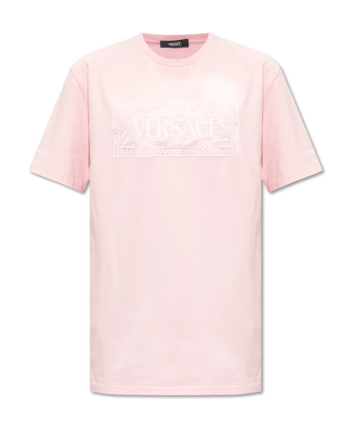 

Футболка с логотипом Versace, розовый