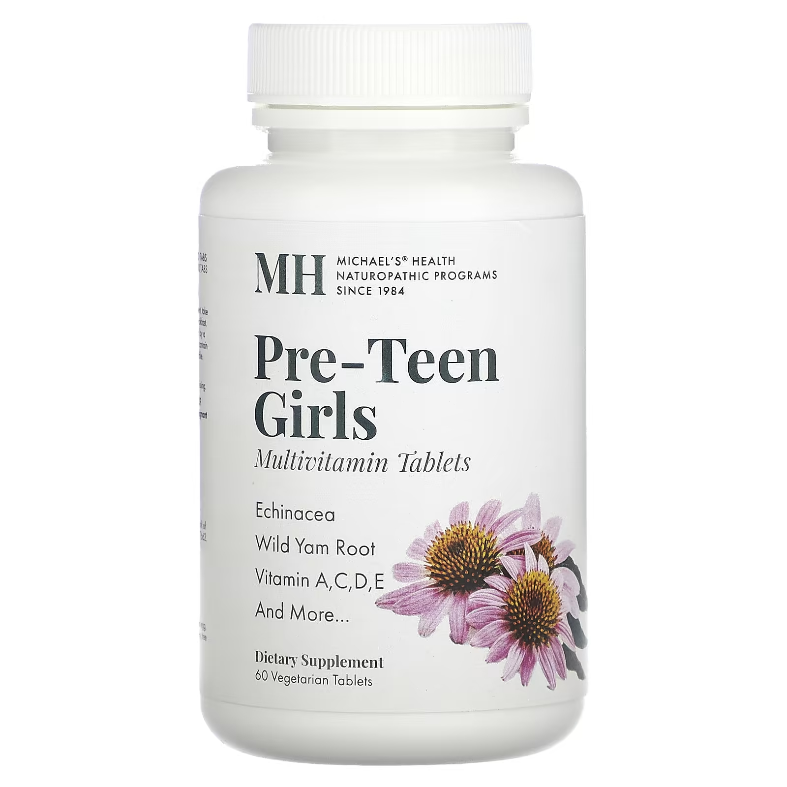 Michael's Naturopathic мультивитамины для девочек-подростков, 60 вегетарианских таблеток