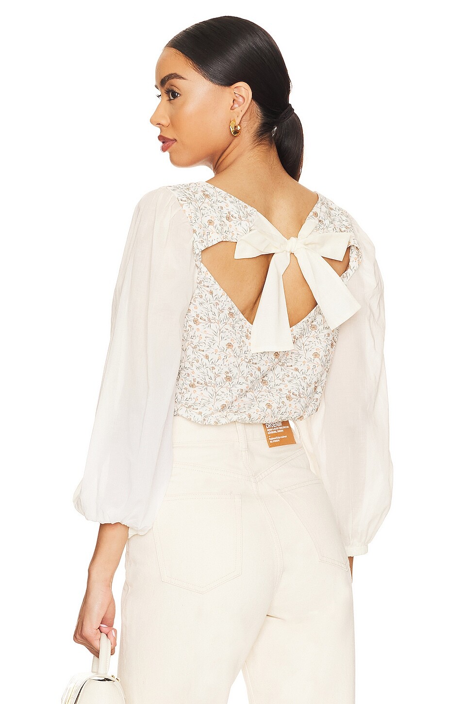 

Футболка Nation LTD Shalom Tie Back Combo, цвет Meadow
