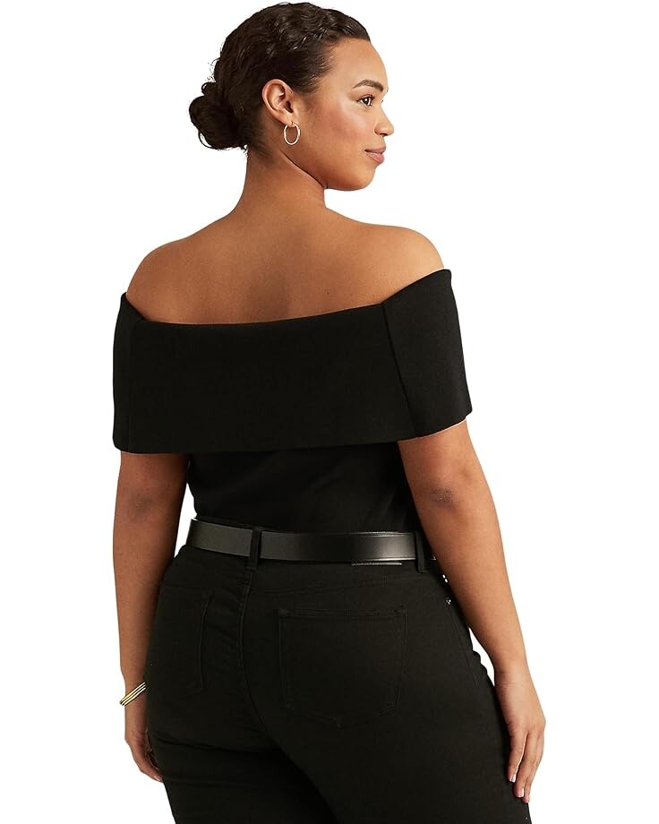 

Свитер LAUREN Ralph Lauren Plus Size Off Shoulder Sweater, цвет Polo Black