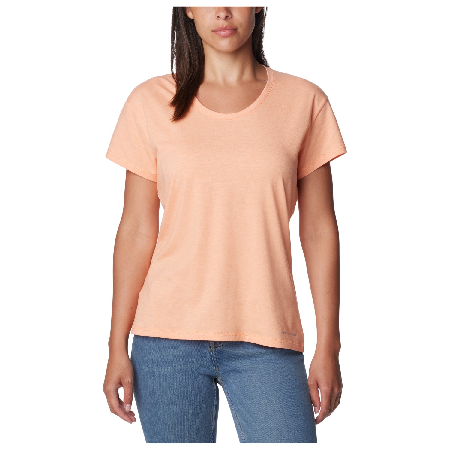 Функциональная рубашка Columbia Women's Sun Trek S/S Tee, цвет Apricot Fizz Heather поло мужское columbia sun trek polo черный